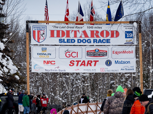Iditarod Race Start Sign